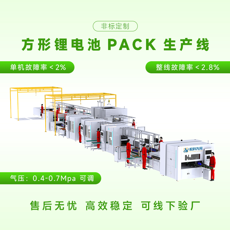定制方壳锂电池模组PACK生产线